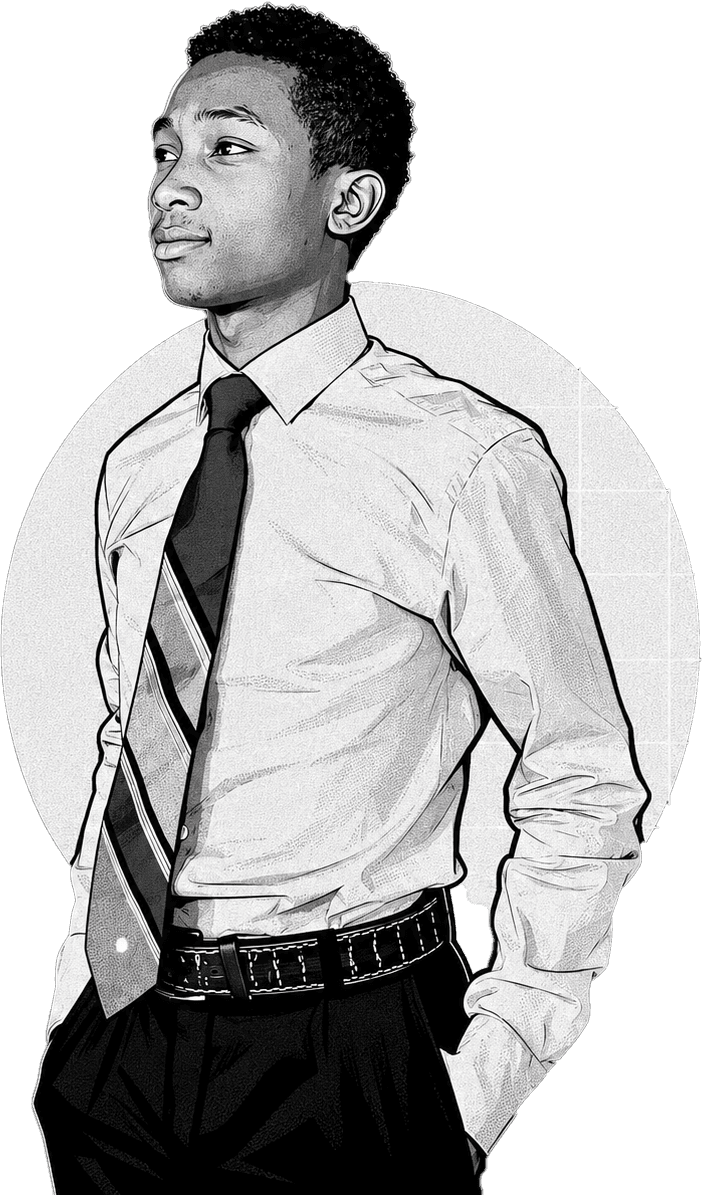 Portrait illustré de Randrianarison Dieu Donné